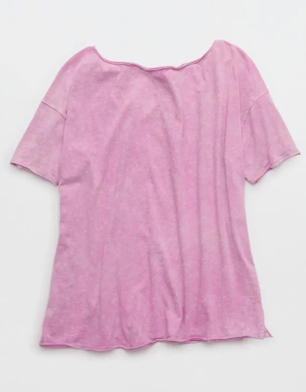Aerie Off The Shoulder Oversized Boyfriend T-Shirt