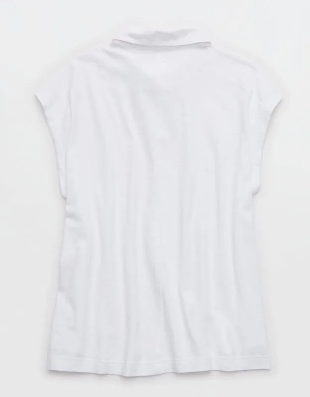 Aerie Happiest Oversized Polo T-Shirt