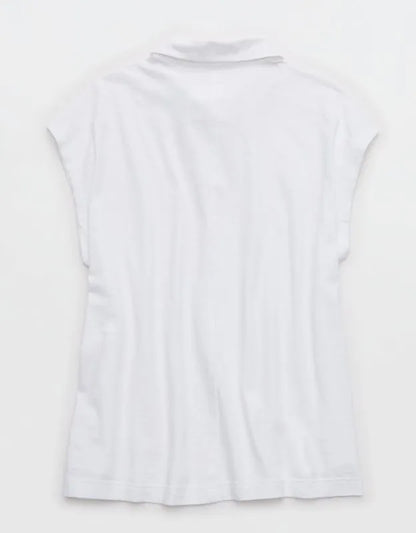 Aerie Happiest Oversized Polo T-Shirt