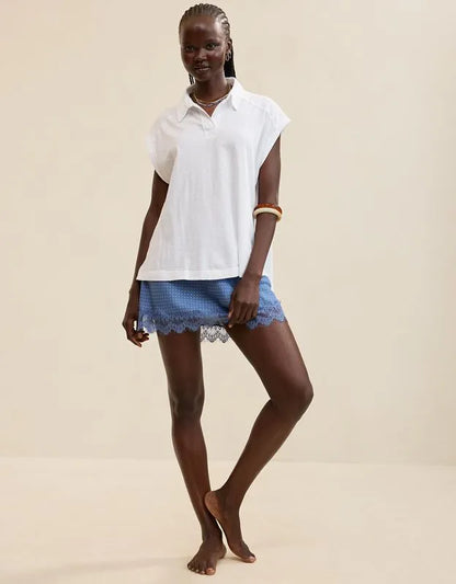 Aerie Happiest Oversized Polo T-Shirt