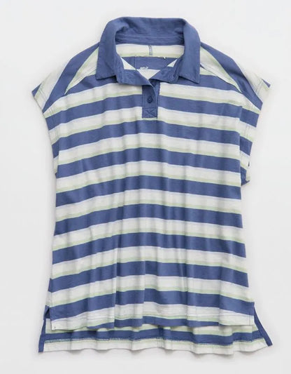Aerie Happiest Oversized Polo T-Shirt