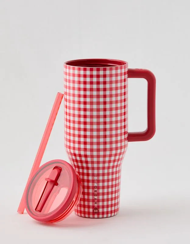 Hydrojug Red Checkered Traveler 32 Oz