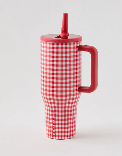 Hydrojug Red Checkered Traveler 32 Oz
