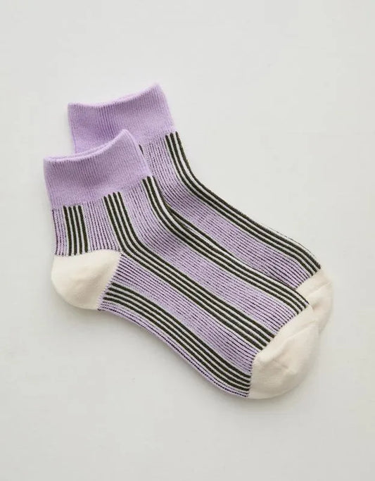 Aerie Striped Quarter Socks