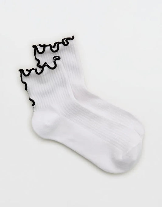 Aerie Color Seam Quarter Socks