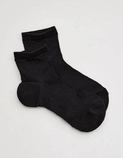 Aerie Sheer Happiness Lace Quarter Socks