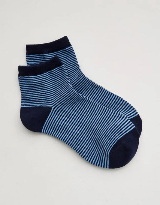 Aerie Striped Cotton Shortie Socks
