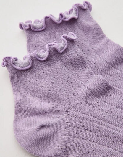 Aerie Pointelle Cotton Shortie Socks
