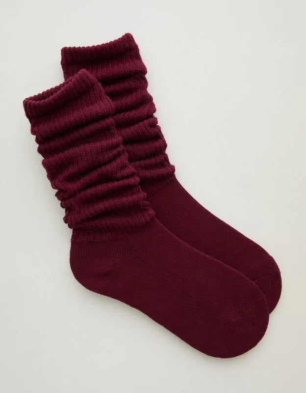 Aerie Ribbed Slouch Socks