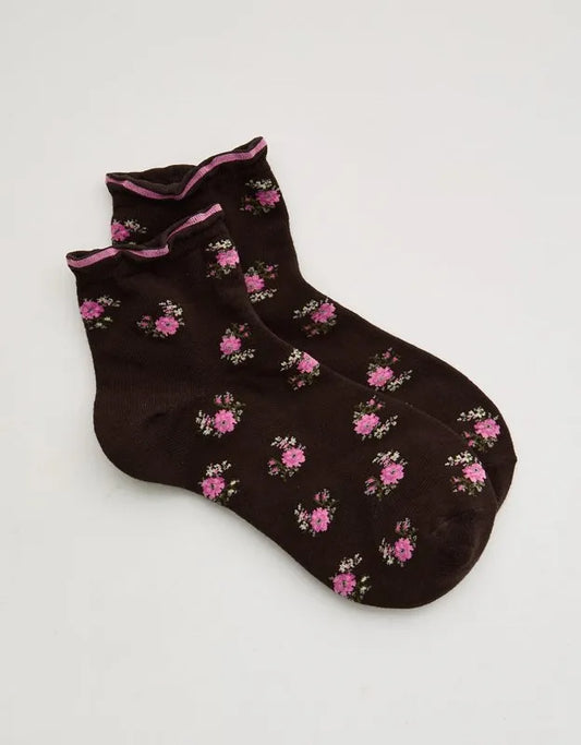 Aerie Mini Ruffle Quarter Socks