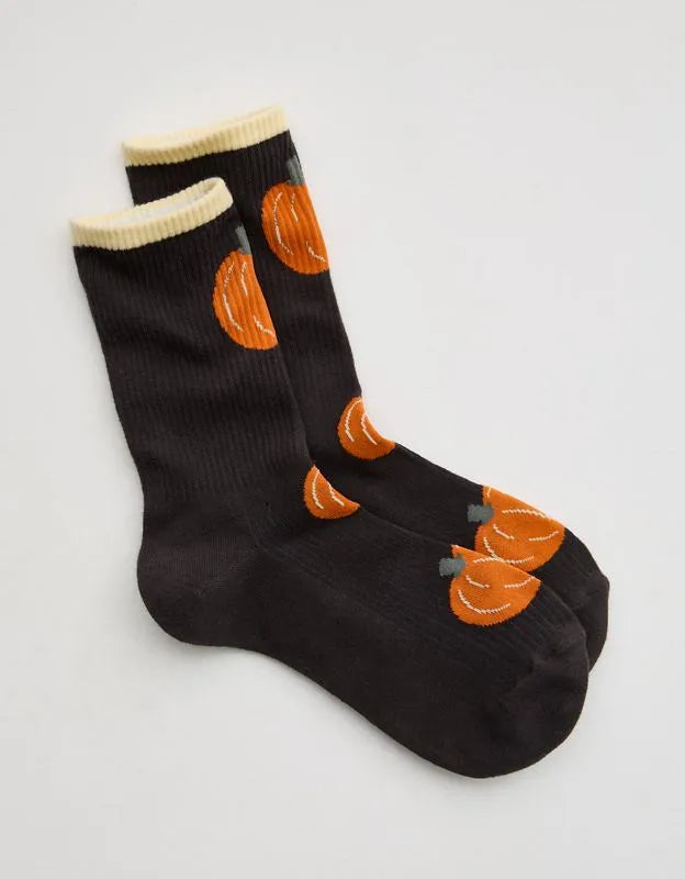 Aerie Ribbed Cotton Crew Socks