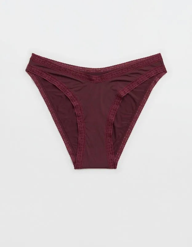 SMOOTHEZ Microfiber Lace Bikini Underwear