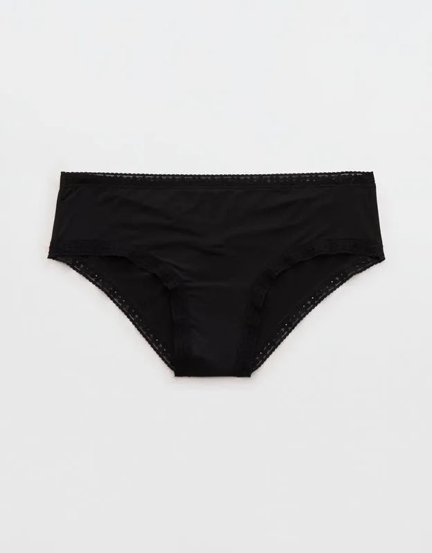 SMOOTHEZ Microfiber Lace Cheeky Underwear