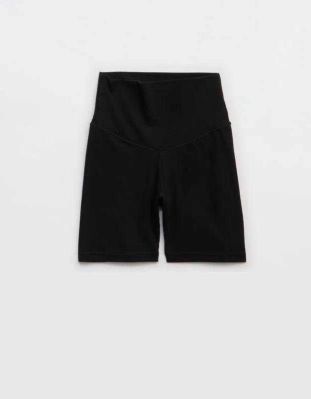OFFLINE By Aerie Real Me XTRA Ribbed High Waisted 5" Bike Short