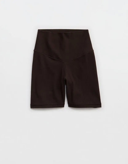 OFFLINE By Aerie Real Me XTRA Ribbed High Waisted 5" Bike Short