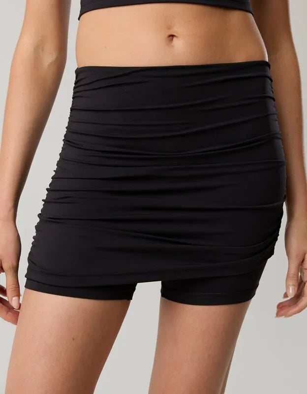 OFFLINE By Aerie Real Me 5" Foldover Skirted Bike Short
