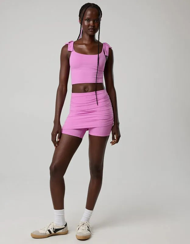 OFFLINE By Aerie Real Me 5" Foldover Skirted Bike Short