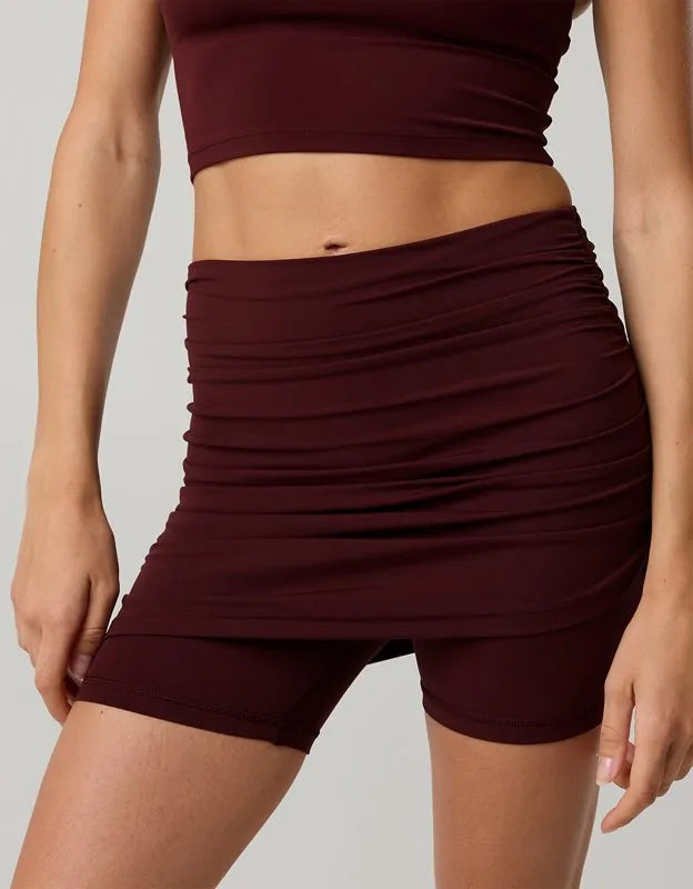 OFFLINE By Aerie Real Me 5" Foldover Skirted Bike Short