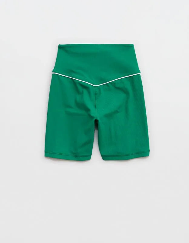 OFFLINE By Aerie Real Me XTRA High Waisted 5" Rib Piping Bike Short