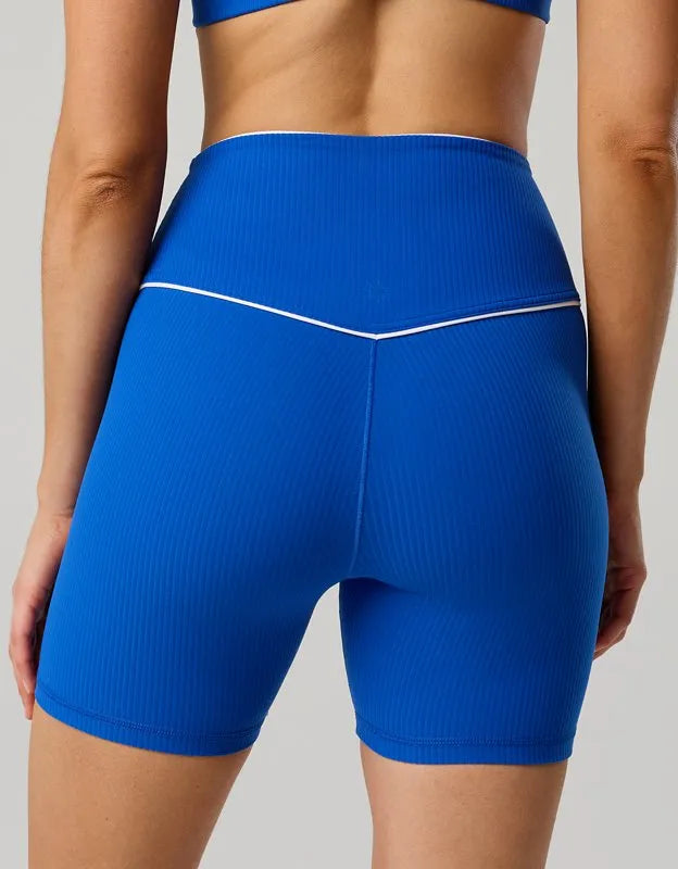 OFFLINE By Aerie Real Me XTRA High Waisted 5" Rib Piping Bike Short