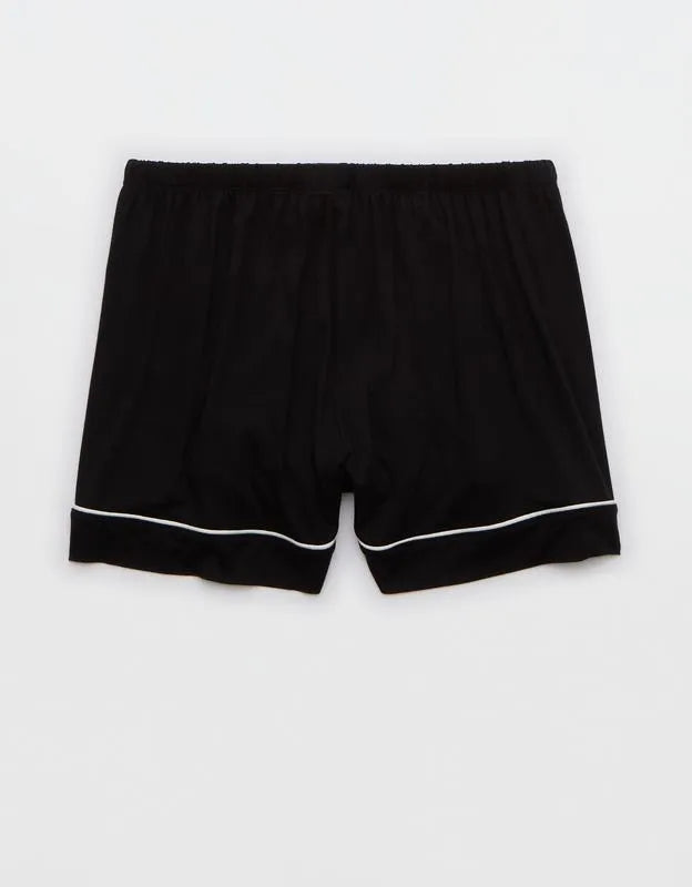 OVERSLEPT by Aerie Real Soft® Piping PJ Short