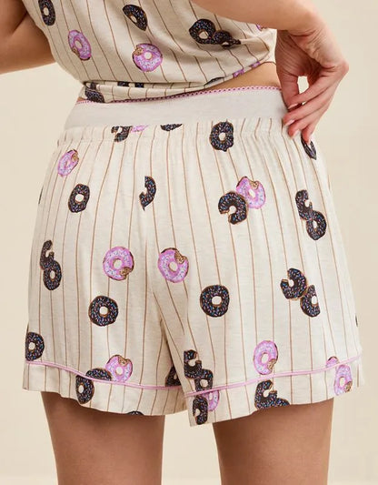 OVERSLEPT by Aerie Real Soft® Piping PJ Short