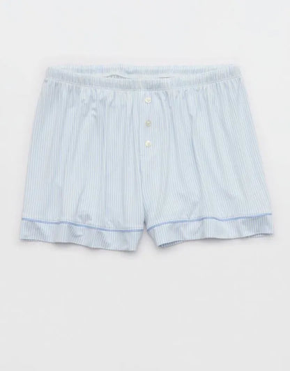 OVERSLEPT by Aerie Real Soft® Piping PJ Short