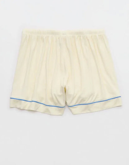 OVERSLEPT by Aerie Real Soft® Piping PJ Short