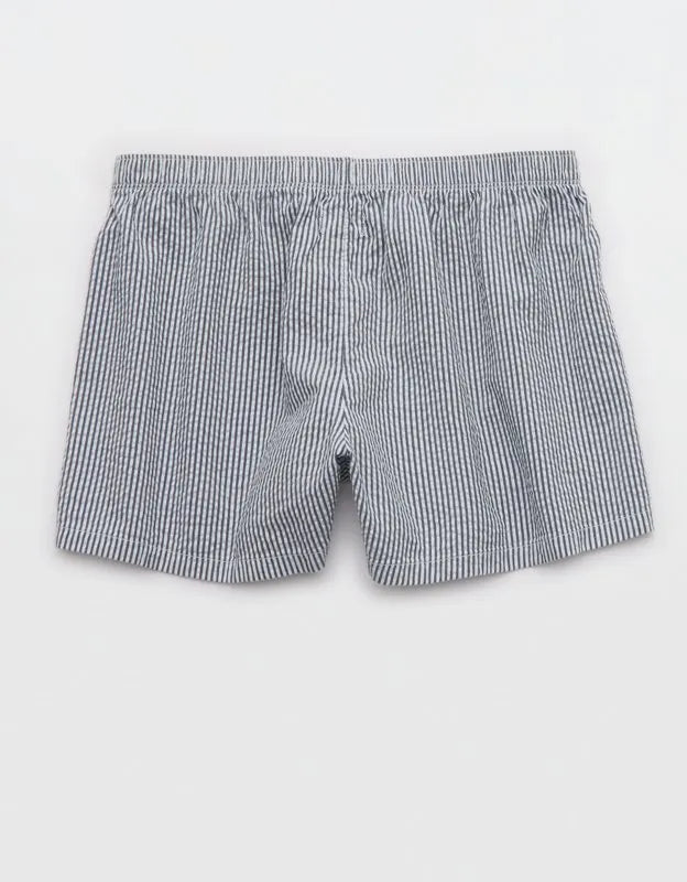 OVERSLEPT by Aerie Around Town Seersucker Boxer