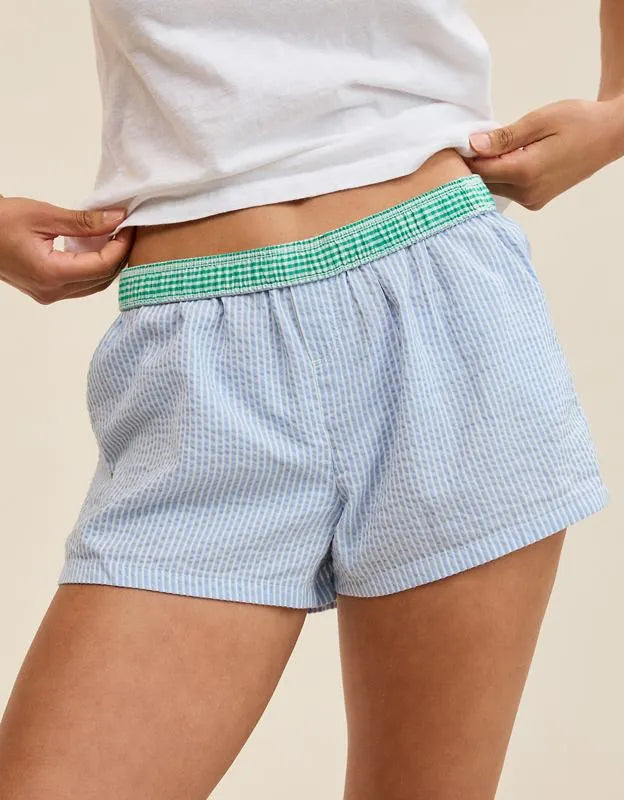 Aerie Around Town Seersucker Boxer