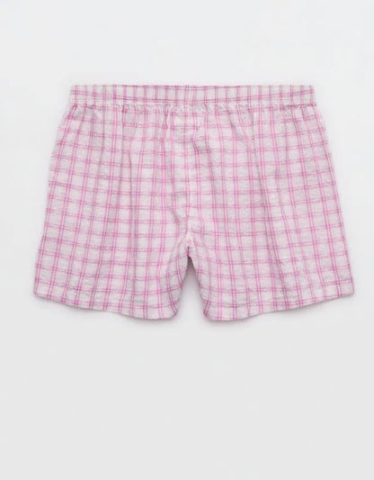 OVERSLEPT by Aerie Around Town Seersucker Boxer