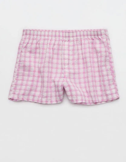 OVERSLEPT by Aerie Around Town Seersucker Boxer