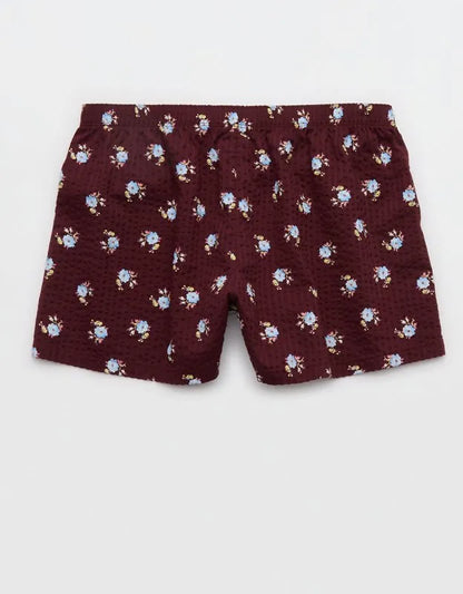 OVERSLEPT by Aerie Around Town Seersucker Boxer
