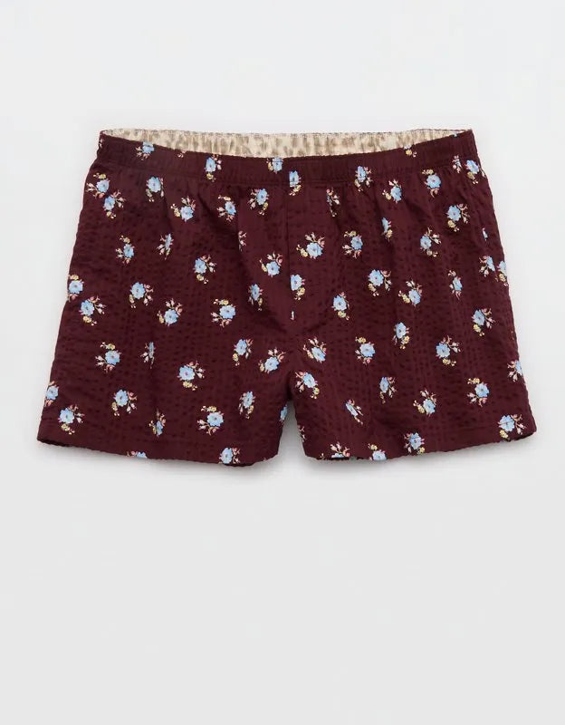 OVERSLEPT by Aerie Around Town Seersucker Boxer