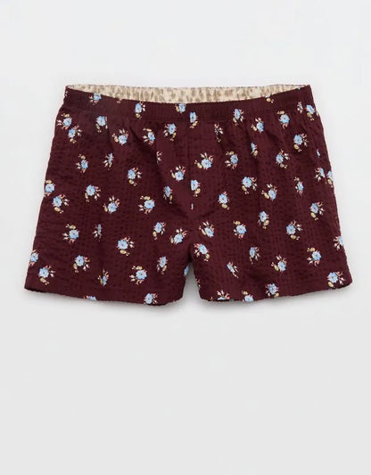 OVERSLEPT by Aerie Around Town Seersucker Boxer