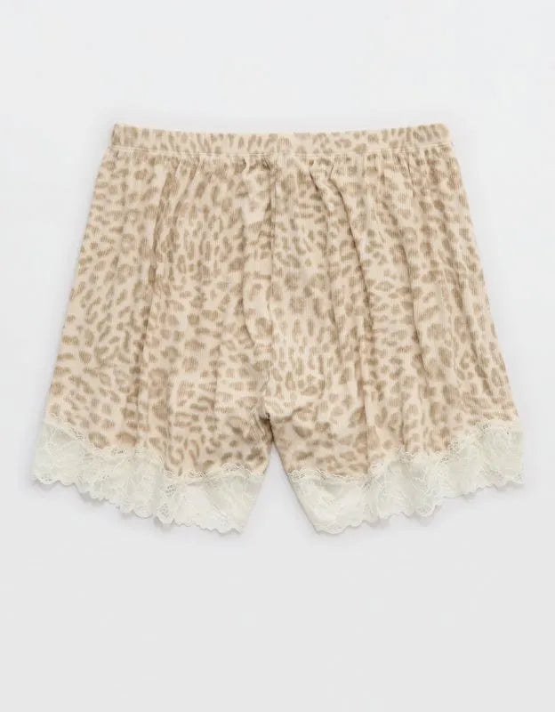 OVERSLEPT by Aerie Real Soft® Ribbed Pajama Short