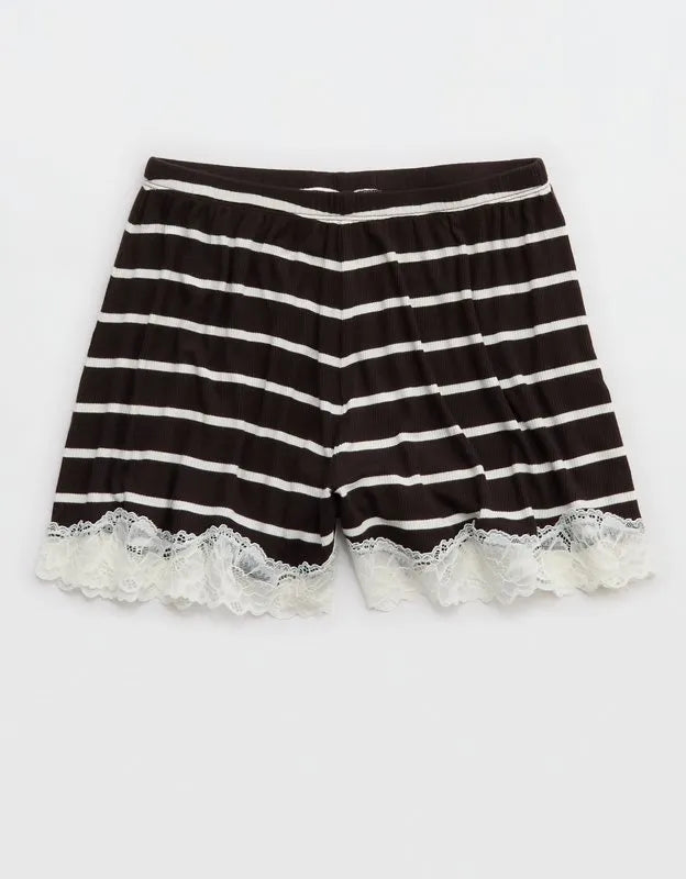 OVERSLEPT by Aerie Real Soft® Ribbed Pajama Short