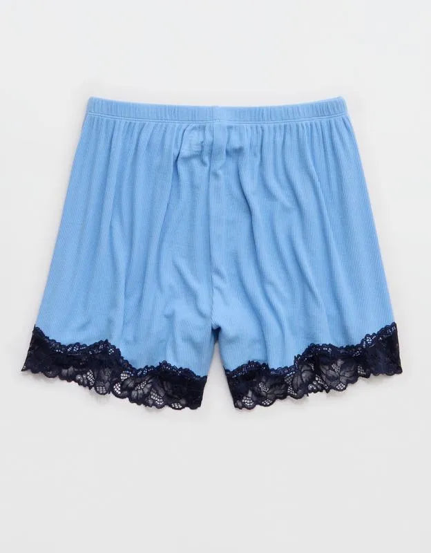 OVERSLEPT by Aerie Real Soft® Ribbed Pajama Short