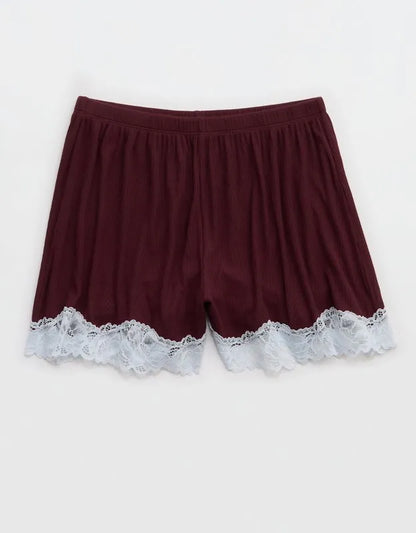 OVERSLEPT by Aerie Real Soft® Ribbed Pajama Short