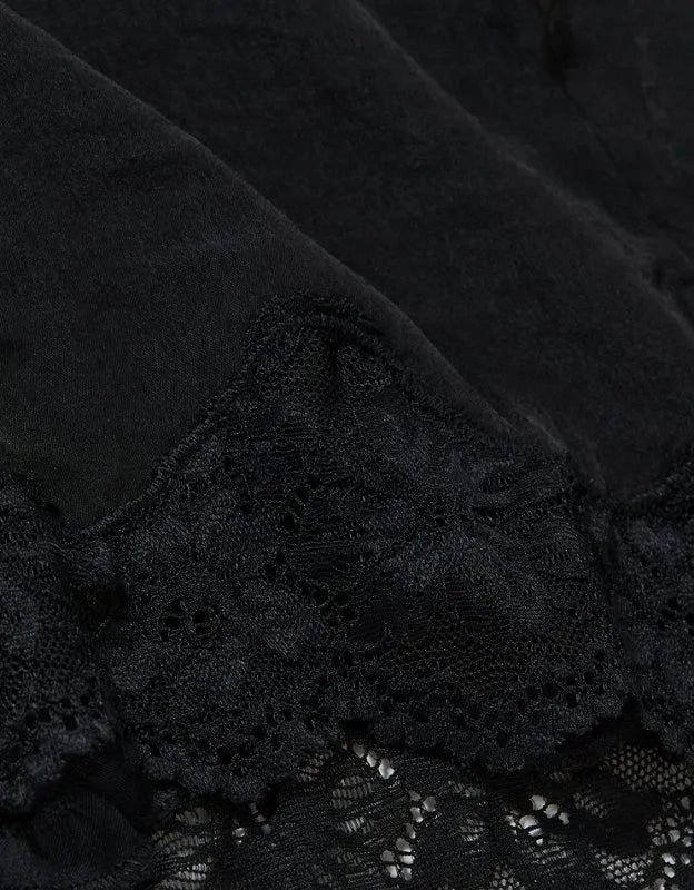 Aerie Night Out Satin Lace Boxer