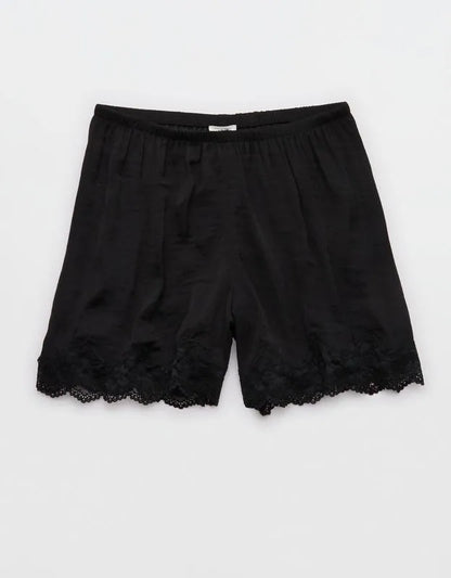 Aerie Night Out Satin Lace Boxer