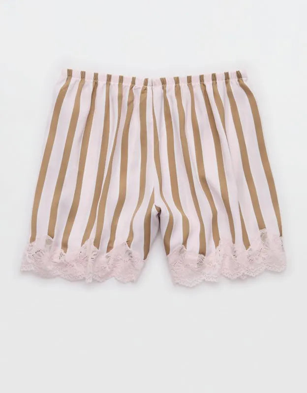 Aerie Night Out Satin Lace Boxer