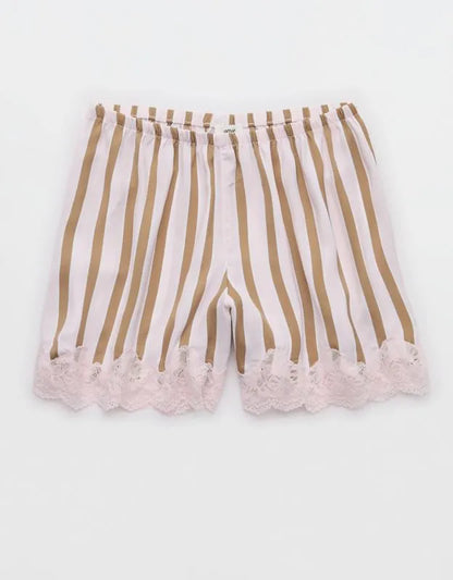 Aerie Night Out Satin Lace Boxer