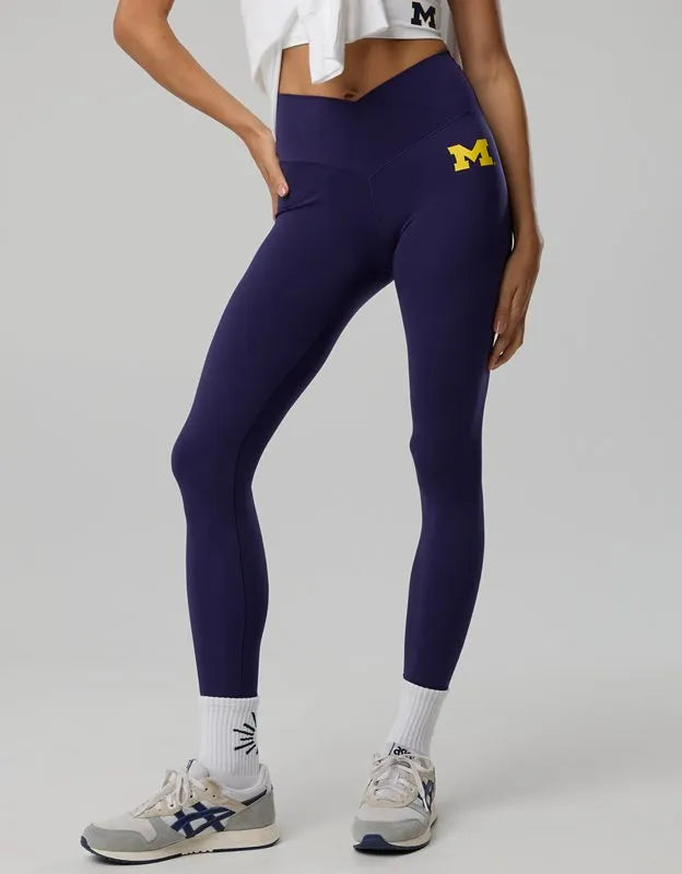 Michigan Wolverines OFFLINE By Aerie Crossover Legging