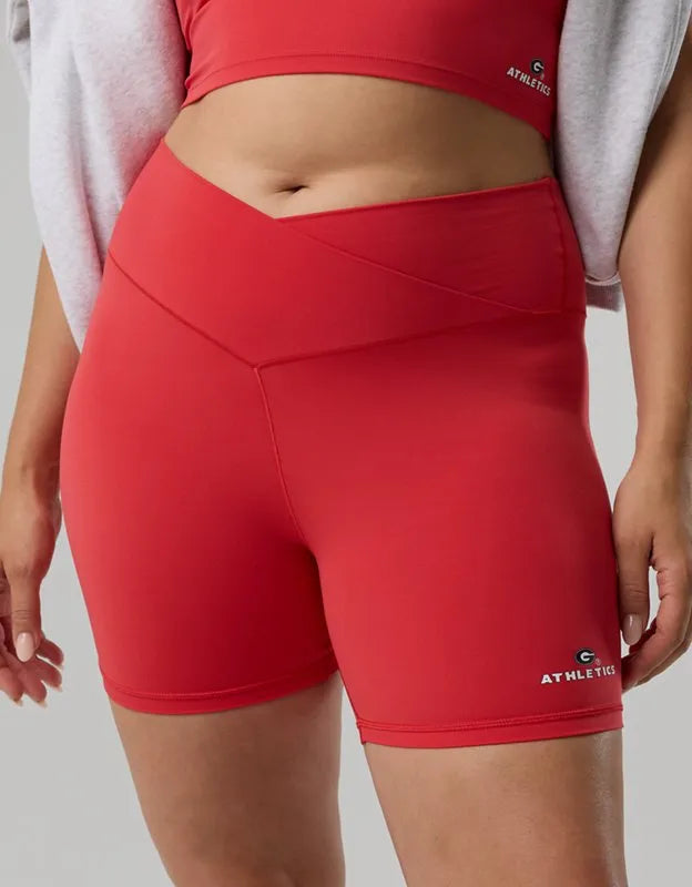 Georgia Bulldogs OFFLINE By Aerie Crossover 5" Bike Short