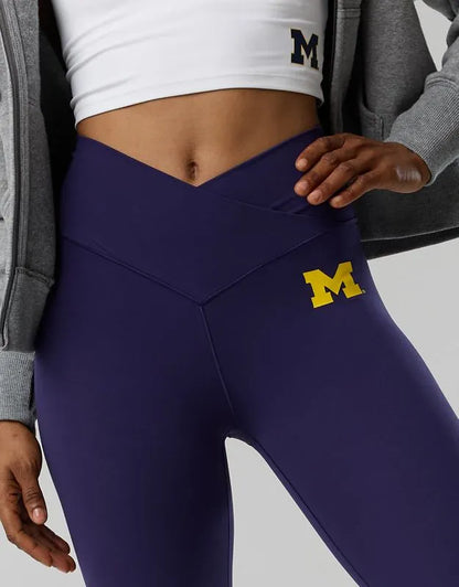 Michigan Wolverines OFFLINE By Aerie Crossover Flare Legging