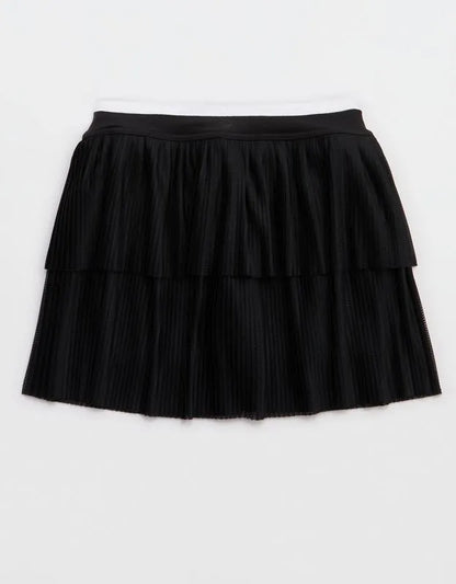 OFFLINE By Aerie Real Me Pleated Mesh Skort
