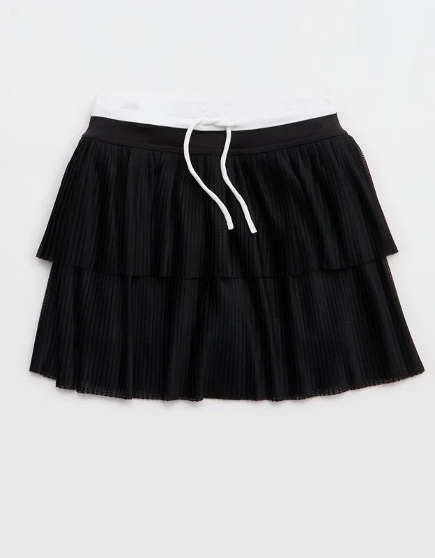 OFFLINE By Aerie Real Me Pleated Mesh Skort