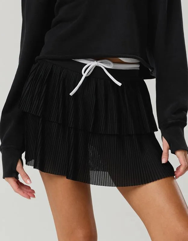 OFFLINE By Aerie Real Me Pleated Mesh Skort
