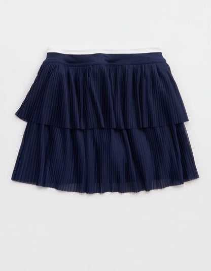 OFFLINE By Aerie Real Me Pleated Mesh Skort